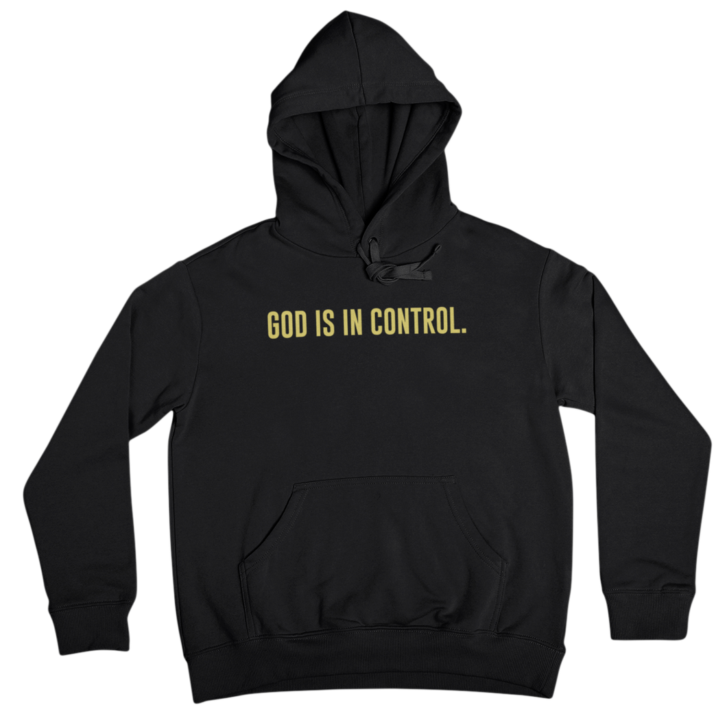 GOD IS IN CONTROL HOODIE (BLACK)